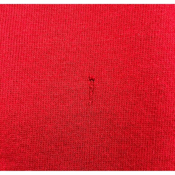 Vintage Jerzees Sweatpants XL Red Cinch Cuffs Drawstring Distressed Made In USA - Picture 9 of 16